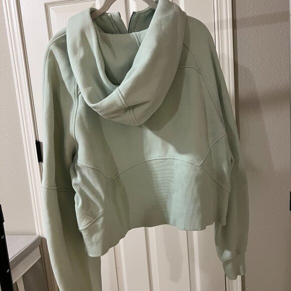 Lululemon Scuba Oversized 1/2 zip Hoodie size M/L mint green - Picture 3 of 5
